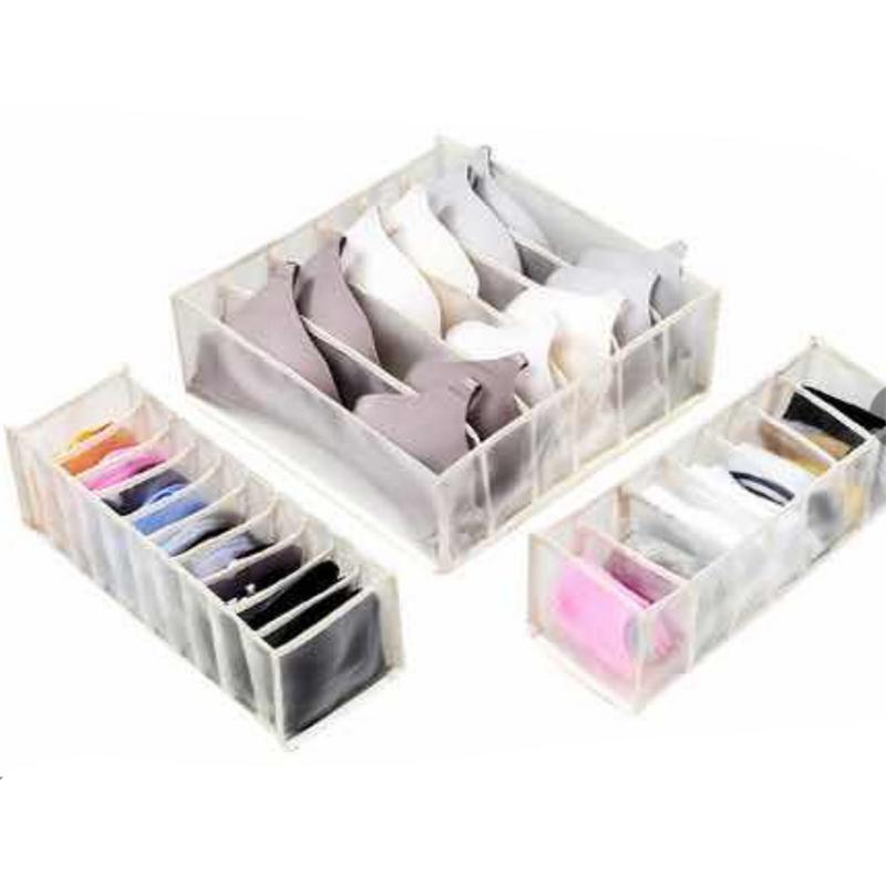 3PCS Anti-dust Wardrobe Clothes Storage Box Foldable Home Storage Organizer Bags Portable Storage Bags