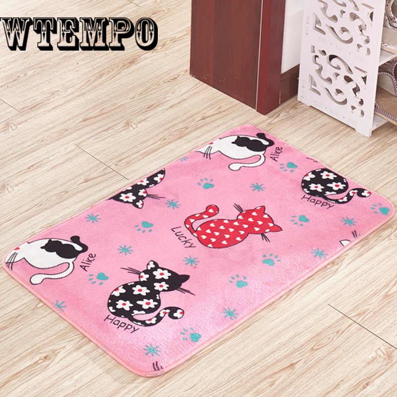 Kitchen Floor Mat Anti-slip Tape Rugs For Kitchen  Printed Bathroom Carpet Doormat