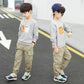 Children's Clothing Boys Spring and Autumn Long Sleeve Suits Children's Thin Shirts Overalls Fashionable Cool Comfortable Casual Suits