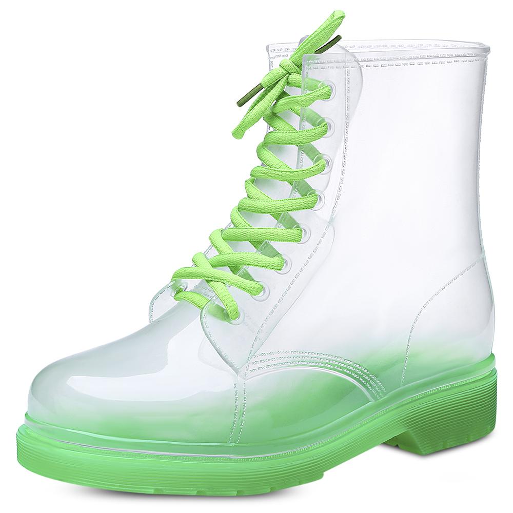Women Cute Candy Color Skidproof Mid-high Rain Boots