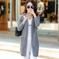 Spring and Autumn Wear Knitted Sweater Cardigan Fashion Slim Jacket Women's Mid-length Simple Solid Color Women's Top