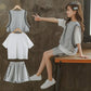Girls' Casual Sports Suits, Summer Clothes, Big Children's Fashion, Net Red, Western Style, Loose Cotton Three Pieces