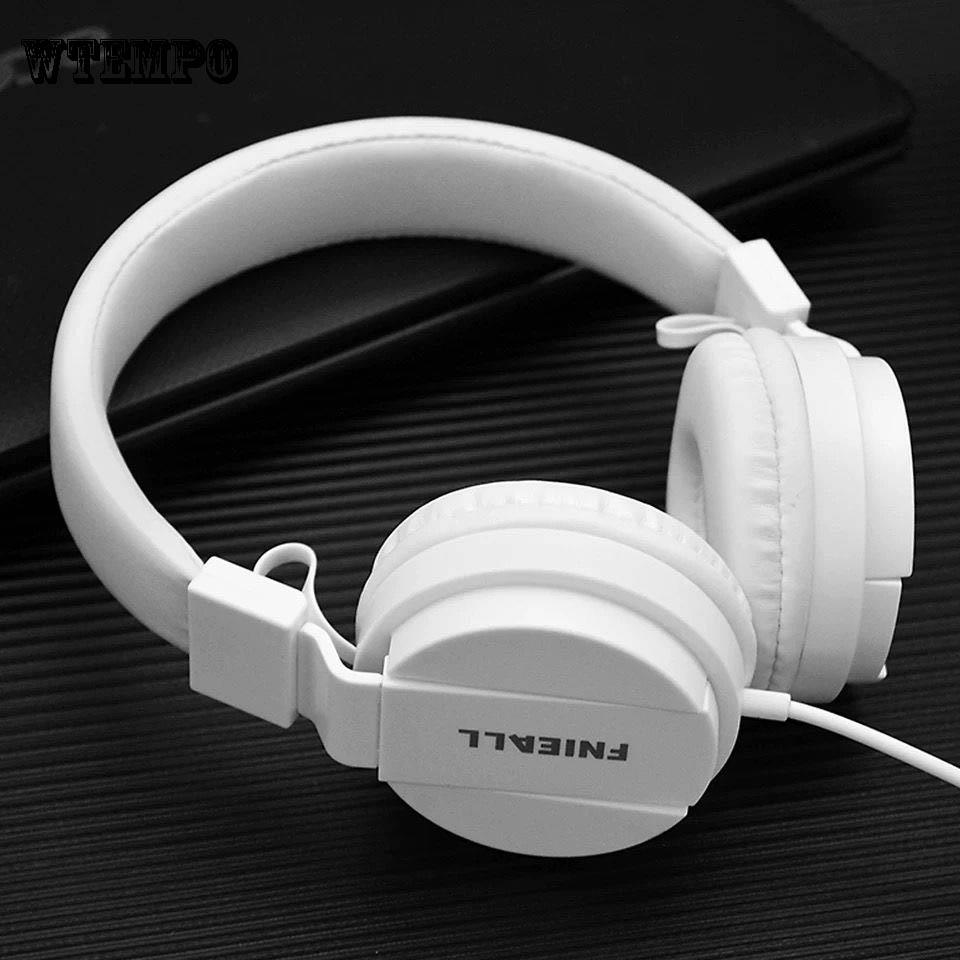 WTEMPO Brand Headset Mobile Phone K Song Game Cable Control Cool Running Headphones Unisex