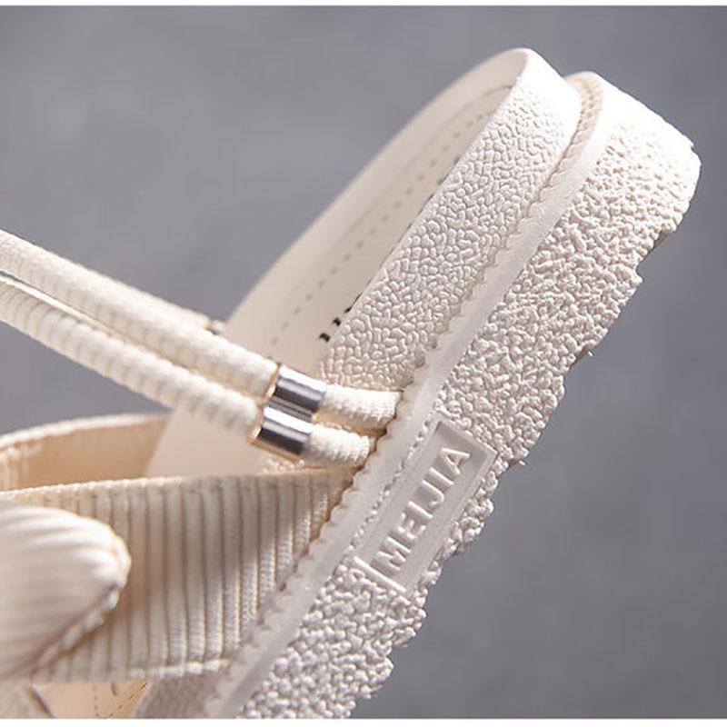 Summer Collocation Skirt Sandals Fairy Style Fashion Student Platform Roman Flats