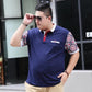 150KG Large Fatty Short Sleeve T-Shirt Male Large Size Fat Plus Fat Cotton Thin Polo Shirt Top