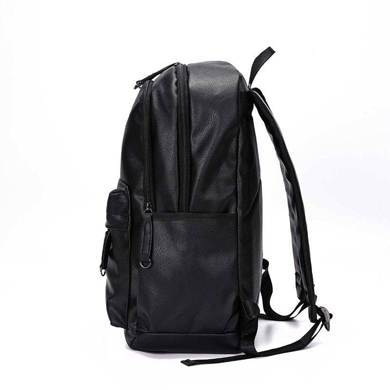 Student Backpack Men Waterproof Large Capacity Pu Leather Outdoor Sports Travel Bag Bag