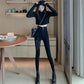Ladies Spring High Waist Pencil Pants Magic Stretch Pants Leggings Ladies Outer Wear Black Skinny Pants Pencil Trousers