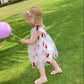 Flower Girl Feeling Summer Dress Girl Princess White Gauze Skirt Baby Girl Suspender Mesh Dress Tutu Skirt A-line Skirt