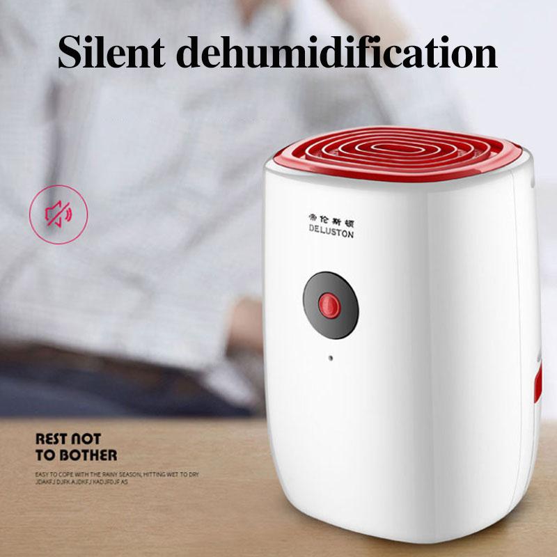 0.8L Smart Dehumidifier One Key Switch Air Dryer Silent Moisture Absorption Machine for Basement Cabinet 25W