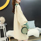 Pregnant Women's Knitted Bottoming Skirt Autumn and Winter Clothes Go Out Thick Fashion Sweater Loose Mid-length Postpartum Dress