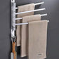 Space Aluminum Towel Rack Rotatable Multi-bar Toilet Stainless Steel Bathroom Towel Bar Hardware Pendant Rack