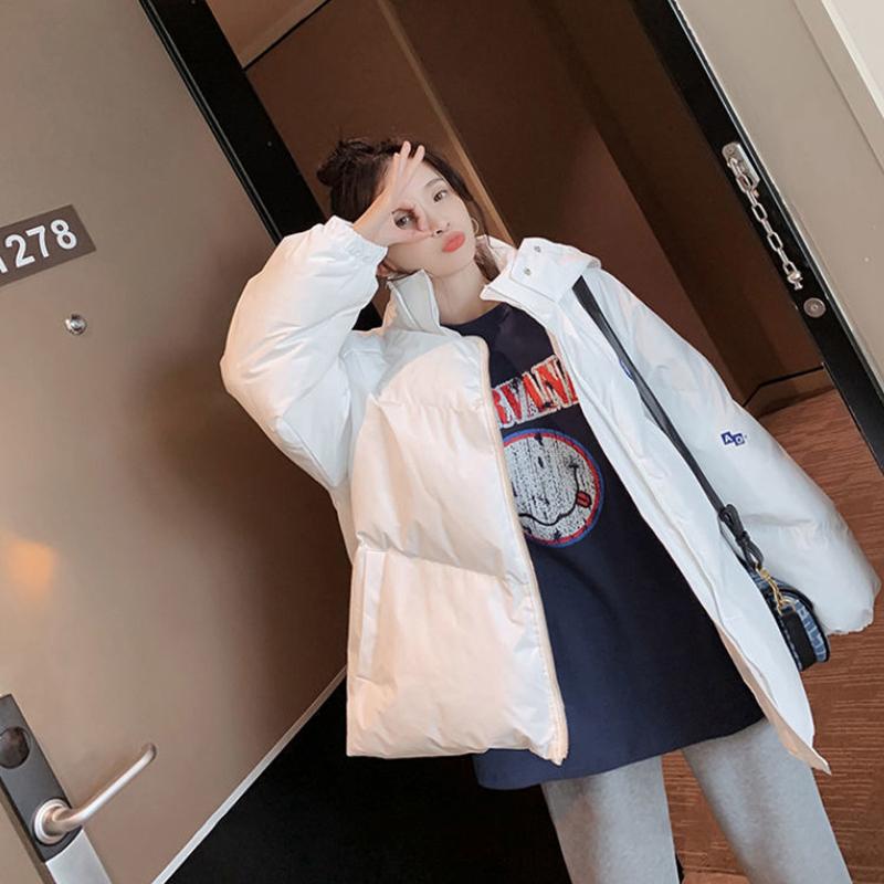 Down Padded Jacket Women's Padded Jacket Winter Student Loose Padded Jacket Bread Coat Thickened Windproof Jacket Warm Coat