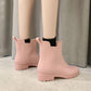 Rain Boots Female Adult Water Shoes Non-slip Waterproof Wear-resistant All-match Fashion Mid-tube Rain Boots