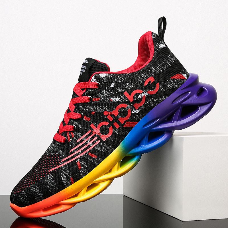 Men's Shoes Spring Breathable Mesh Surface Running Leisure All-match Mesh Surface Non-slip Deodorant Sports Shoes