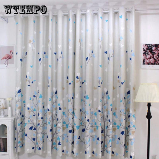 WTEMPO Window Curtain Window Screen Fashion Washable Pure Color Curtain Bedroom Home Texitle