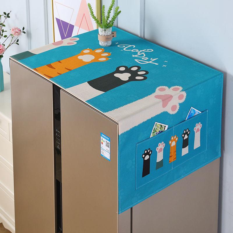 Linen Waterproof Non-slip Tablecloth Washing Machine Cover Cover Cover Towel Microwave Cover Cover Refrigerator Cover Cover