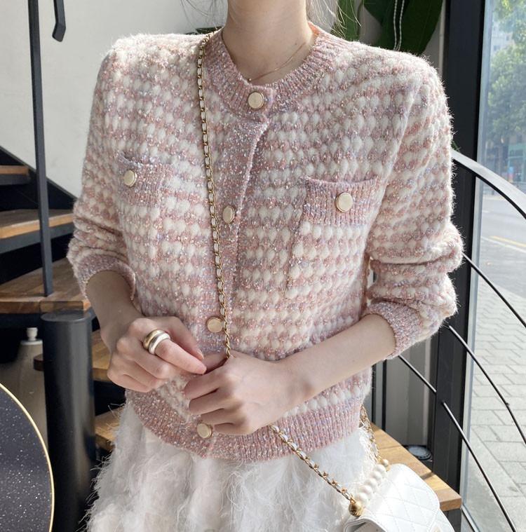Women's Knitted Jacket Spring and Autumn Single-breasted Short Cardigan Jacket Women's Sweater Coat