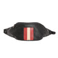 Casual Waist Bag Couple Leather Stitching Chest Bag Mobile Phone Bag Outdoor Sports Shoulder Bag