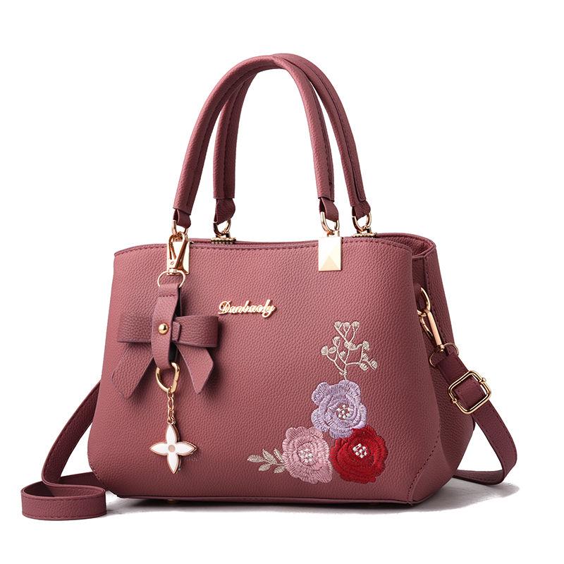 Big capacity European and American style Shoulder Handbag Trendy wild Patent leather bag