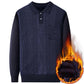 Sweater Men Plus Velvet Thick Winter Round Neck Sweater Middle-aged Men's Warm Bottoming Shirt