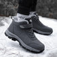 Elderly Shoes Men's Winter Plus Velvet Warm Cotton Shoes Middle-aged Hiking Shoes Anti-slip Soft Bottom Sports Shoes