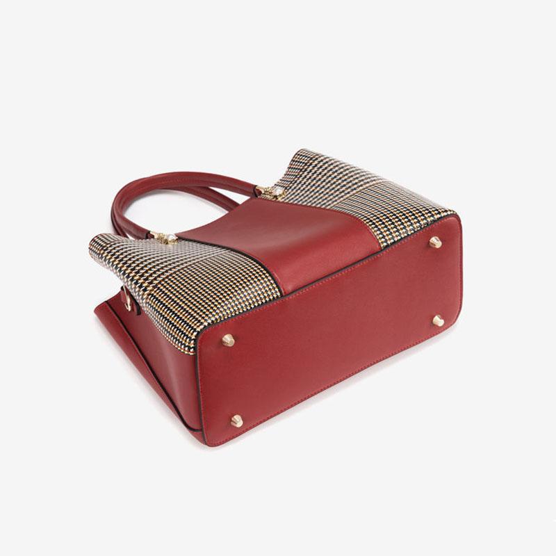 Women Large Capacity Top-Handle Bags High Quality Genuine Leather Handbags Personality Crossbody Bag