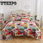 Duvet Quilt Cover Colorful Flower Reversible Soft Bedding Set Bed sheet Queen King size