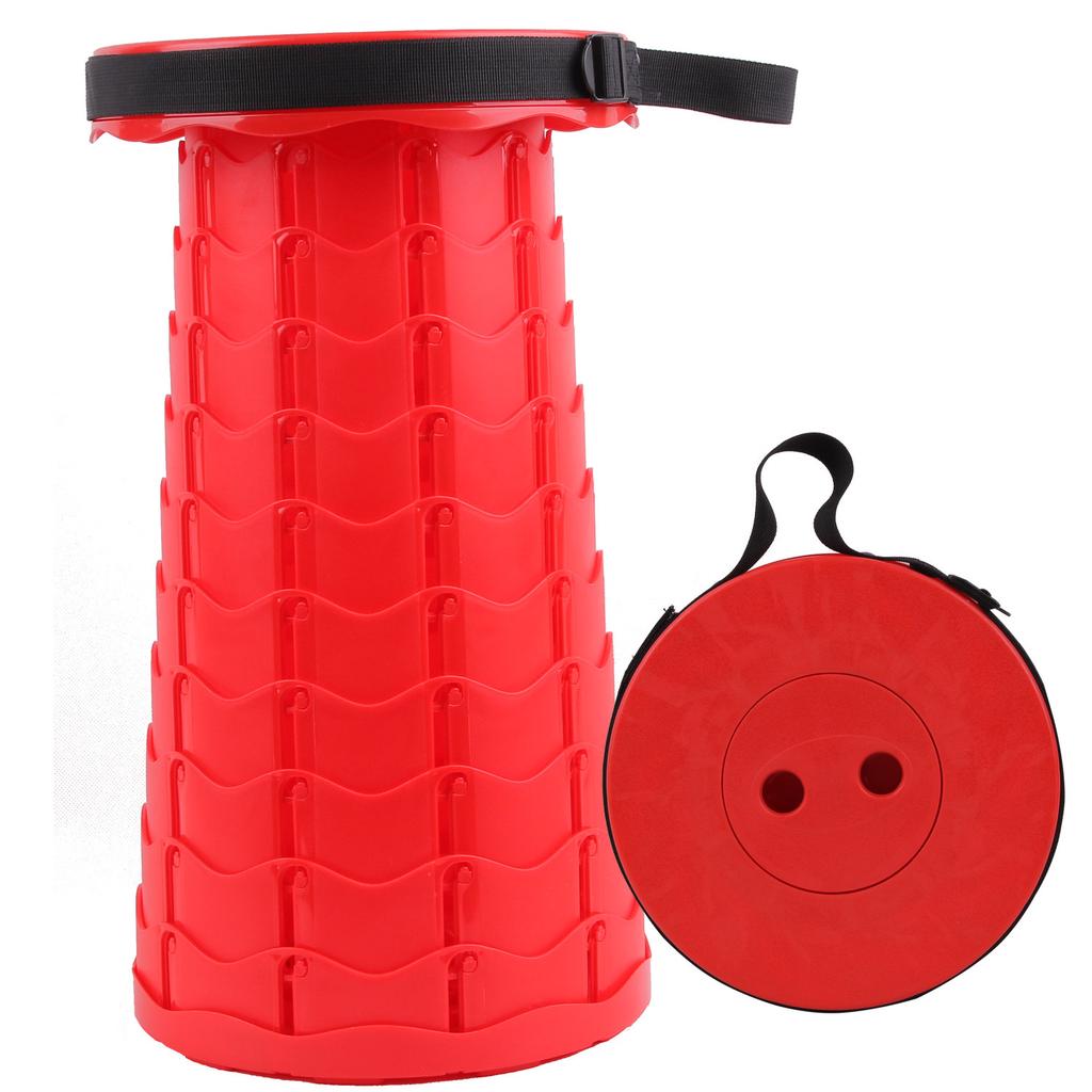Retractable Stool Seat  Plastic Outdoor Portable Folding Stool Seat Camping Fishing Chair