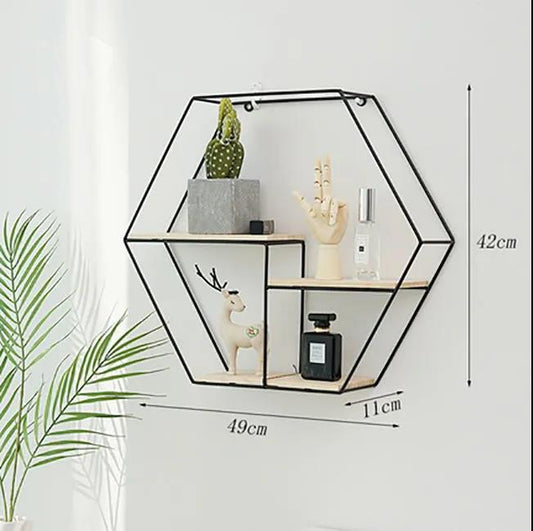 Simple-style Metal Storage Rack Living Room Storage Platform Bookshelf Decoration Display Shelf