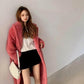 WTEMPO Winter Faux Fur Mink Fur Coat Women's Mid-length Plush Fleece Coat Warm Thicken Coat