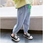 Girls and Boys Spring and Autumn Jeans Thin Casual Pants Solid Color Loose Anti-mosquito Pants Beam Pants
