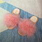 Fur Furry Slide Sweet Feather Thick Bottom Beach Female Sandals Hair Flip Flops Women Home Slippers Indoor Soft
