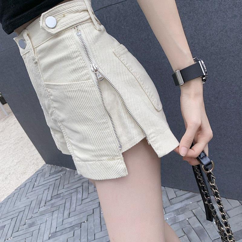 Large Size Women's Wide-leg Pants, Fat Girl Shorts, Women's Thin Summer 200 Pounds Were Thin, All-match Denim Shorts Women