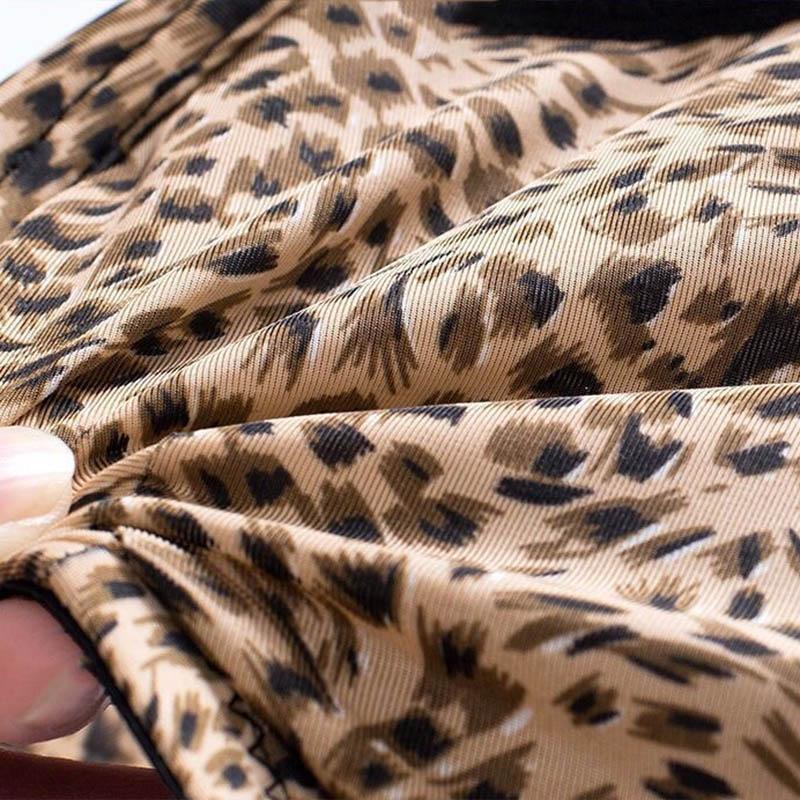 Ladies Leopard Print Bra Thin Section No Steel Rings Gather Up Underwear Comfortable Side Adjustment Large Size Breathable Bra