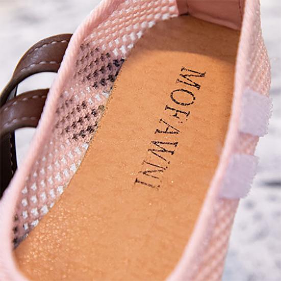 Children's Princess Shoes Girl's Breathable Hollow Mesh Sandals Kid's Large Size Soft Bottom Toddler Shoes