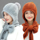 Wool Hat Female Winter All-match Scarf Cap Winter Cute Ear Protection Thick Warm Knitted Hat