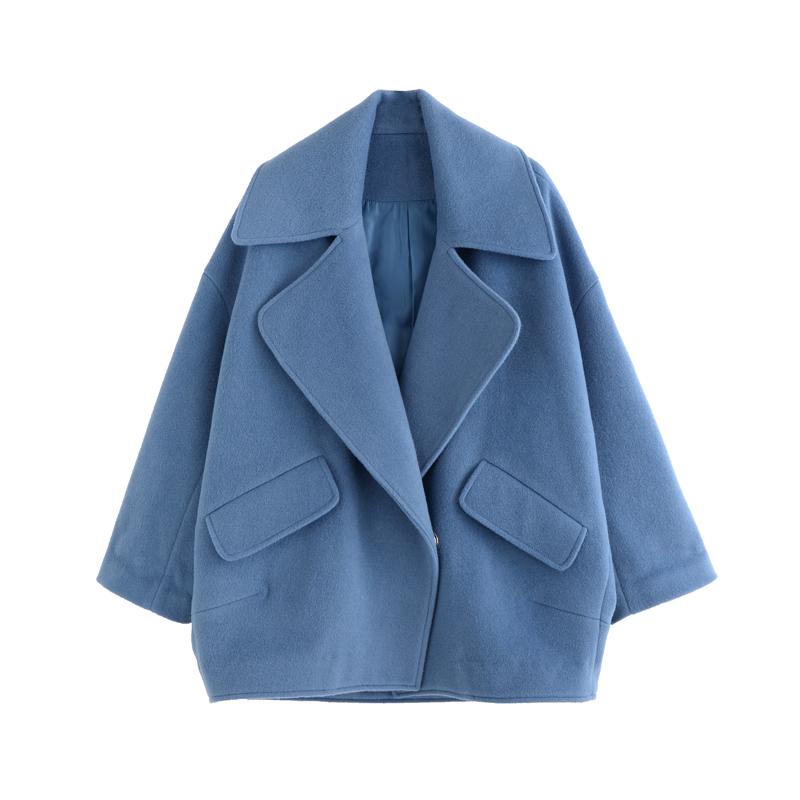 Women Wool Coat Female Winter Woolen Jacket Women's Popular Outerwear Woolen Coat Women Overcoat