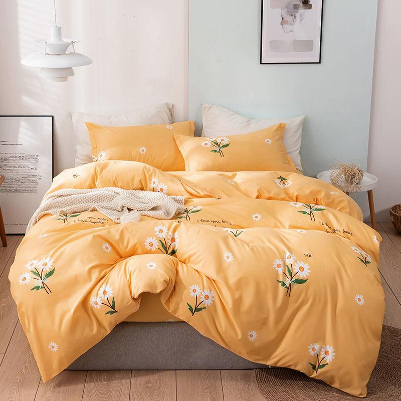 Spring Summer Design Bedding Sets Duvet Cover Flat Bed Sheet Pillowcase Pillowcover Linen Queen King Double Size