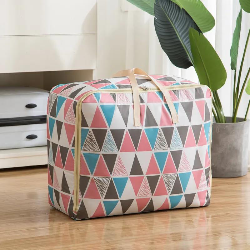 Portable Storage Bag Holder Oxford Cloth Storage Bag Plus Size Clothes Bag Moving Packing Bag