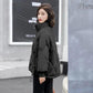 Down Jacket Women's Casual All-match White Velvet Stand-up Collar Jacket To Keep Warm