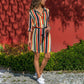 WTEMPOWomen Summer Striped Shirt Dress Ladies Casual Long Sleeve Loose Beach Dresses 2019 Autumn Fas