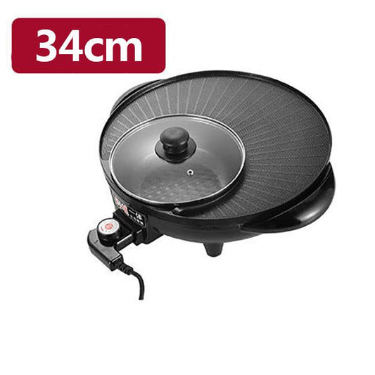 1700W Heat Pot Barbecue Machine Fried Steak Pan Multi-purpose Small Heat Pot Nonstick Pot for Family