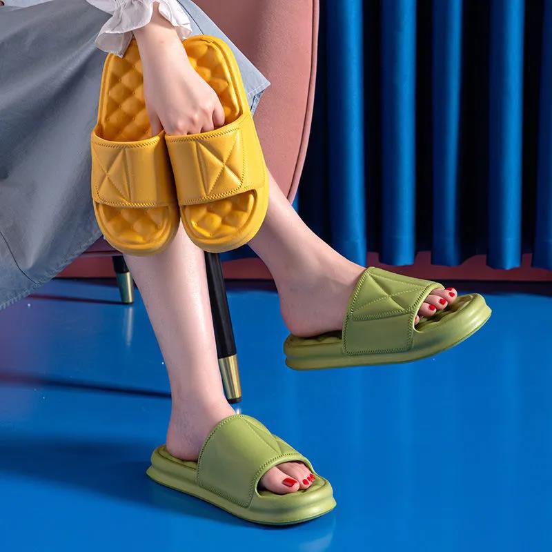 Summer Women Slippers Thick Platform Indoor Bathroom Slipper Soft EVA Anti-slip Home Slippers Slides Sandals