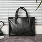 Business Briefcase Men Black PU Leather Large Capacity Anti-theft Handbag Shoulder Bags Computer Bag