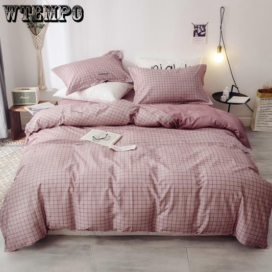 4pcs Cotton Bed Cover Bedding Sheet Sets Wedding Bed Sets