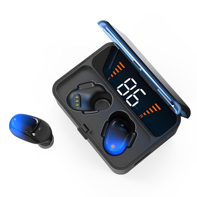 MINI Bluetooth Earphones V5.0 Stereo TWS Wireless Touch Earbud Sport Bass Headset LED Display