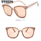WTEMPO Women's Fashion Vintage Retro Mirror Designer Flat Lens Sunglasses