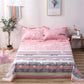 Three-piece Bed Linen Thick Cotton and Old Coarse Cloth Bed Sheet Pillowcase Single Double Bed Can Be Breathable and Washable