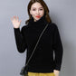 Autumn and Winter Mohair Turtleneck Sweater Short Loose Knit Bottoming Shirt Casual Women's Top