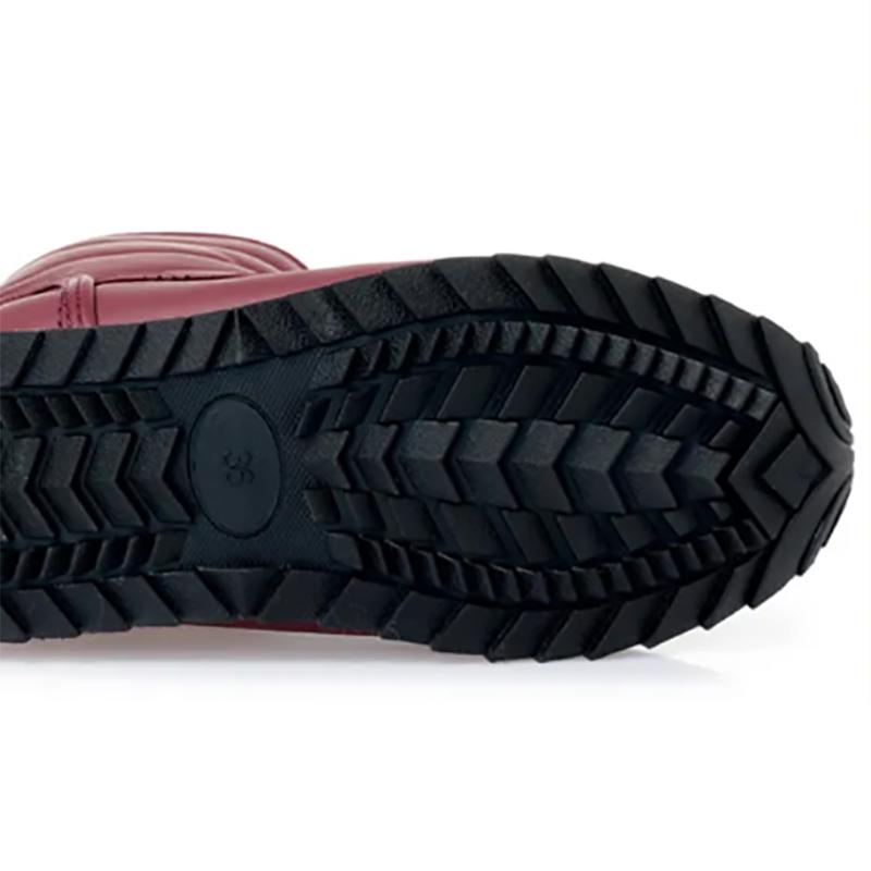 Women's Snow Boots Short Tube Non-slip Cotton Shoes Waterproof and Velvet Warm Flat Bottom